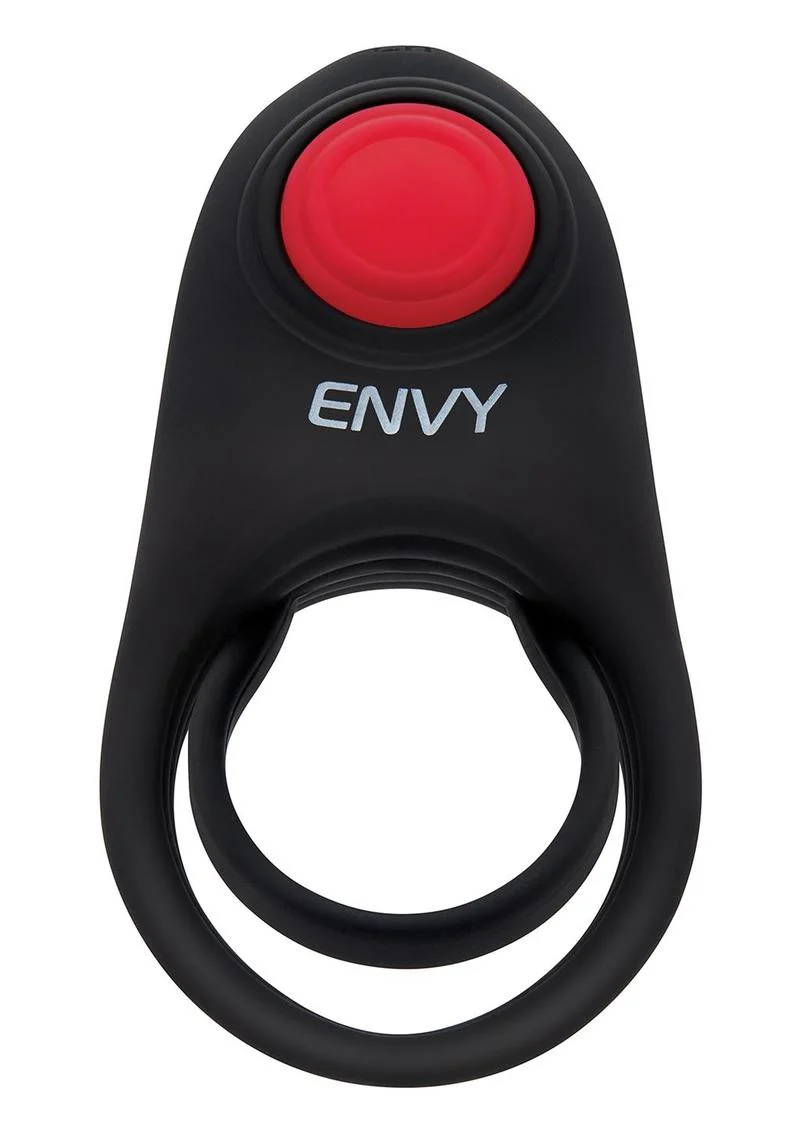 Bullseye Remote Controlled Vibrating Textured Silicone Dual Stamina Ring - Image 3