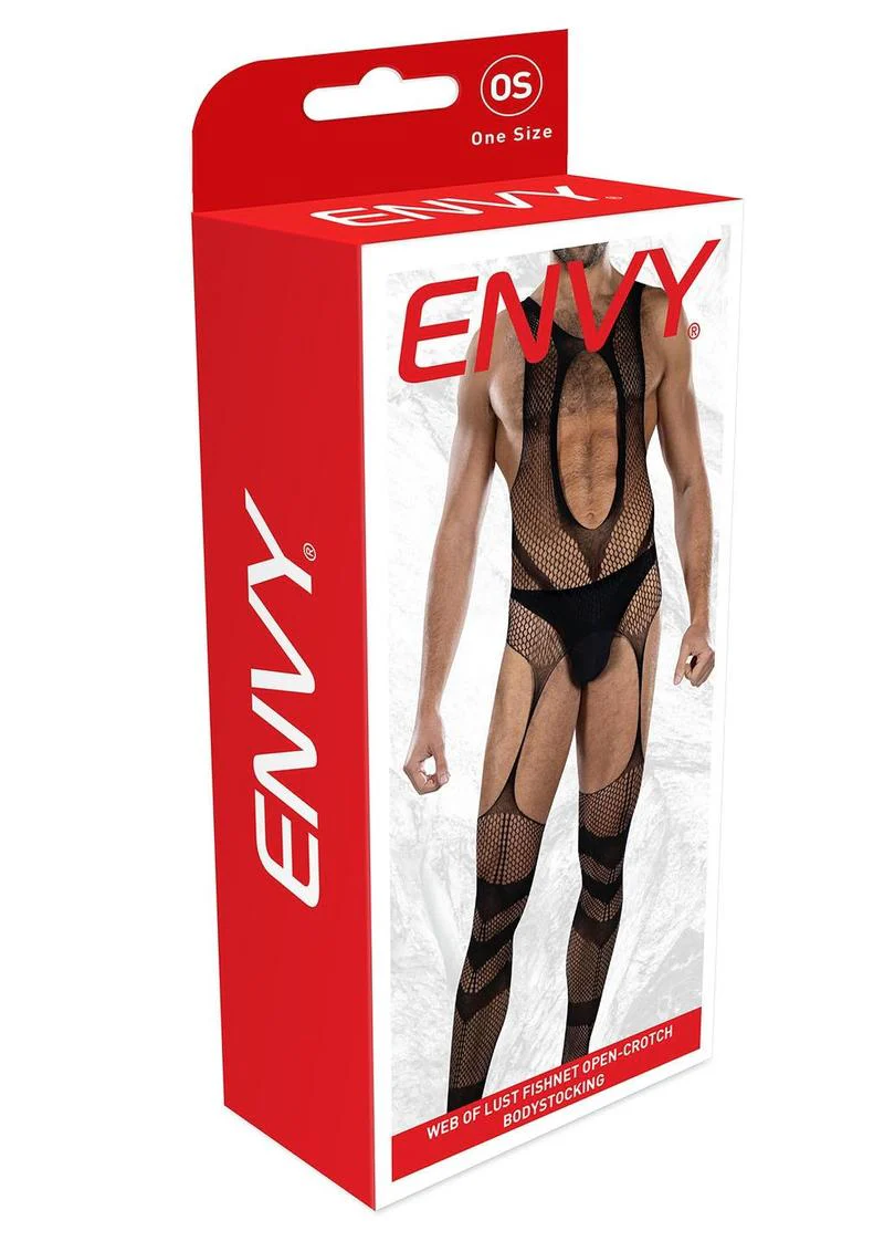 Fishnet Open-Crotch Bodystocking - Image 3